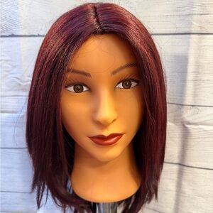 Burgundy 99j synthetic wig
